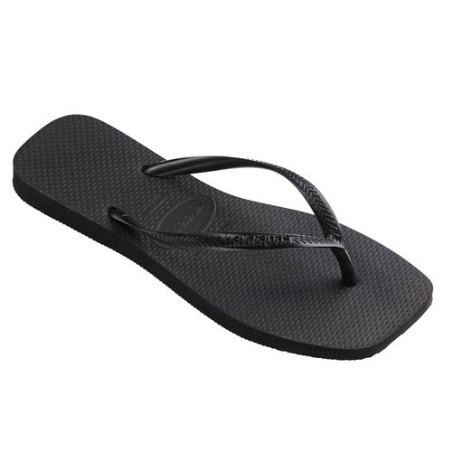 Ojotas Mujer Havaianas Slim Square Logo Metallic